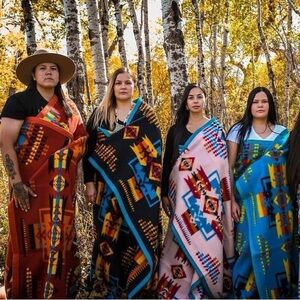 Boho Fashion geometric pattern Native American Indian Fashion Boy Chief Blankets